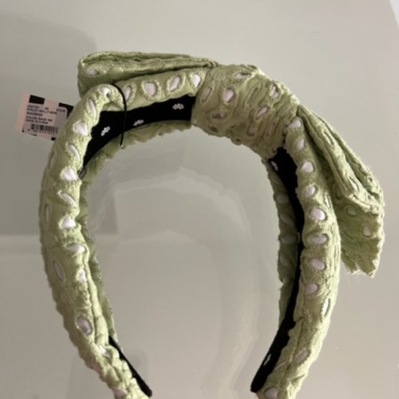 LELE SADOUGHI Sage Eyelet Holly Bow Headband - ilac.rochib.com display picture 1